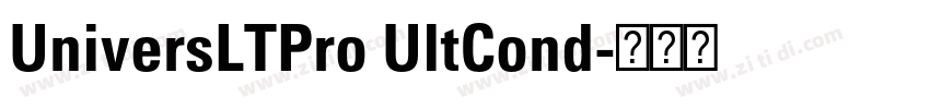 UniversLTPro UltCond字体转换